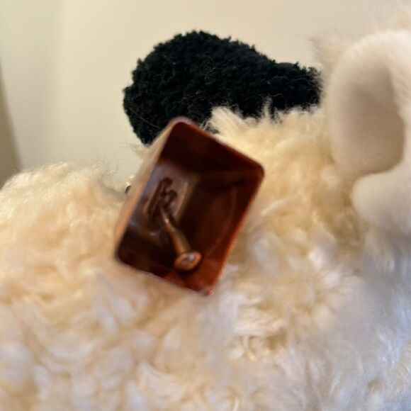 Vintage 1992 GUND Woolie Lamb w/ Ringing Bell Plush Sheep Toy Stuffed Animal 12” - Picture 9 of 11